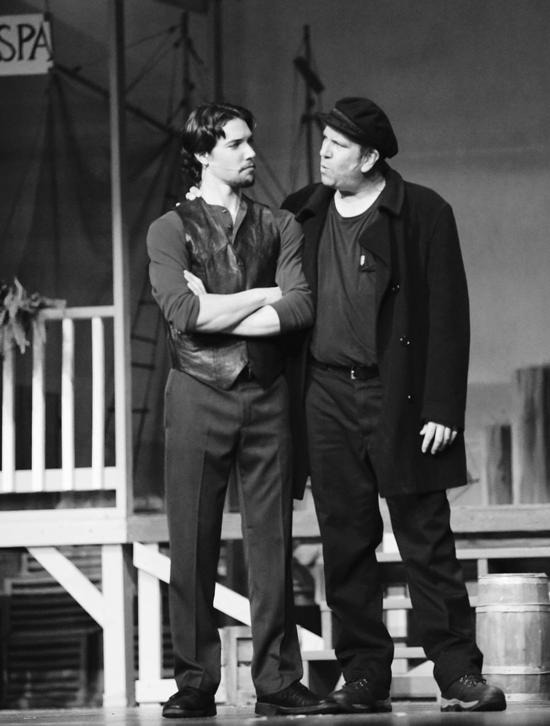 Billy and Jigger confrontation black and white — Carousel
