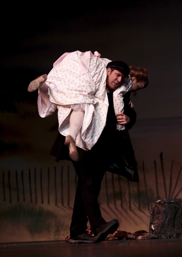 Billy carrying Julie on the beach — Carousel
