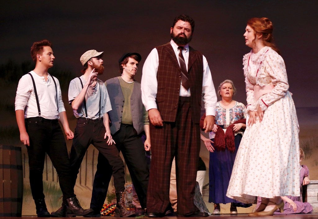 Billy confronting the group with Julie — Carousel