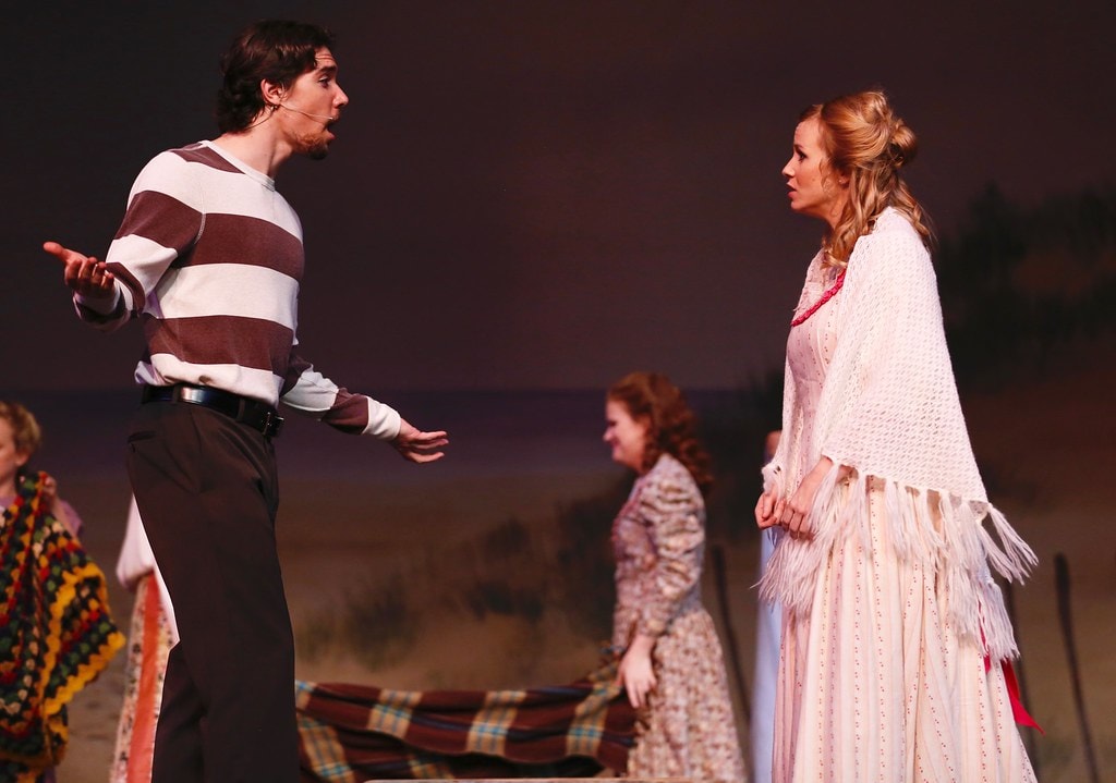 Billy and Julie confrontation scene on stage — Carousel