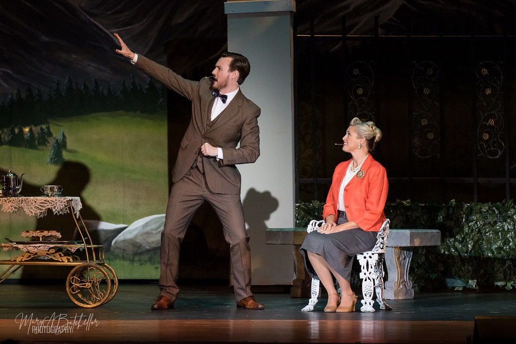 The Sound of Music — Max Detweiler gesturing grandly with one arm raised